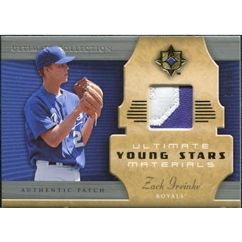 2005 Upper Deck Ultimate Collection Young Stars Materials Patch #ZG Zack Greinke /30