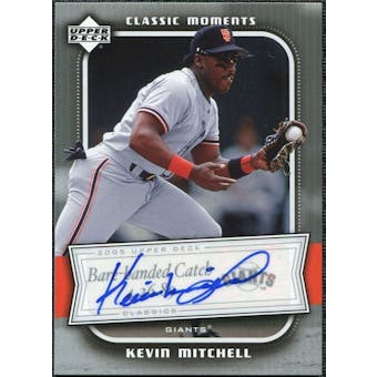 2005 Upper Deck Classics Moments Signatures #KM Kevin Mitchell T3 Autograph