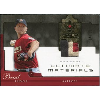 2005 Upper Deck Ultimate Collection Materials Patch #BL Brad Lidge /25
