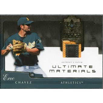 2005 Upper Deck Ultimate Collection Materials Patch #EC Eric Chavez /25