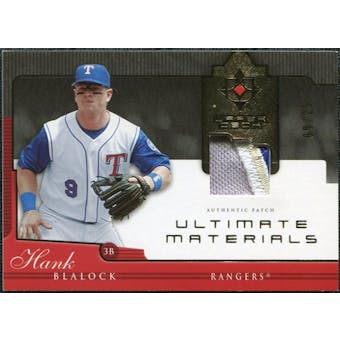 2005 Upper Deck Ultimate Collection Materials Patch #HB Hank Blalock /25