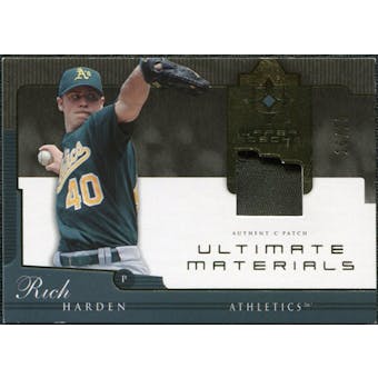 2005 Upper Deck Ultimate Collection Materials Patch #RH Rich Harden /25