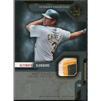 2005 Upper Deck Ultimate Collection Sluggers Patch #EC Eric Chavez /25
