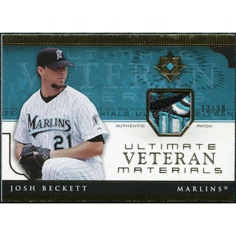 2005 Upper Deck Ultimate Collection Veteran Materials Patch #BE Josh Beckett 13/30