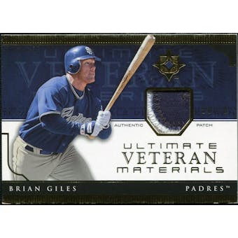 2005 Upper Deck Ultimate Collection Veteran Materials Patch #BG Brian Giles /30