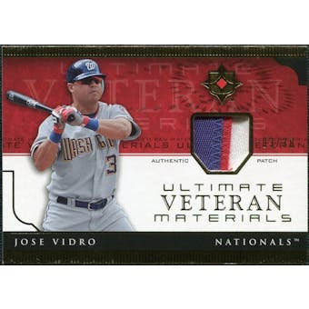 2005 Upper Deck Ultimate Collection Veteran Materials Patch #JV Jose Vidro /30