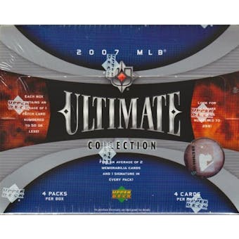 2007 Upper Deck Ultimate Collection Baseball Hobby Box