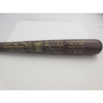 1971 Hall of Fame Induction Louisville Slugger Baseball Bat #/500 (Reed Buy)
