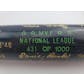 National League MVP Hall of Fame Louisville Slugger Baseball Bat (21 names) #/1000 (Reed Buy)