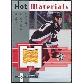 2005/06 Fleer Hot Prospects Hot Materials #HMCT Chris Thorburn