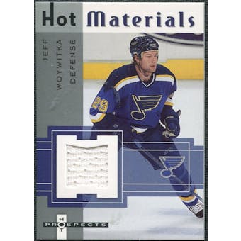 2005/06 Fleer Hot Prospects Hot Materials #HMJW Jeff Woywitka