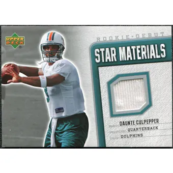 2006 Upper Deck Rookie Debut Star Materials Silver #SMDC Daunte Culpepper