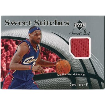 2006/07 Upper Deck Sweet Shot Stitches #LJ LeBron James SP