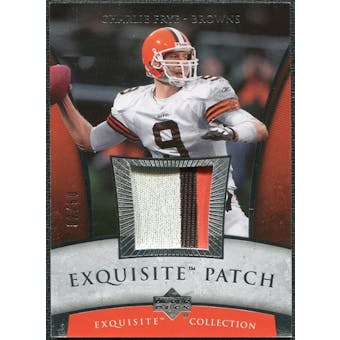 2006 Upper Deck Exquisite Collection Patch Silver #EPCF Charlie Frye /50