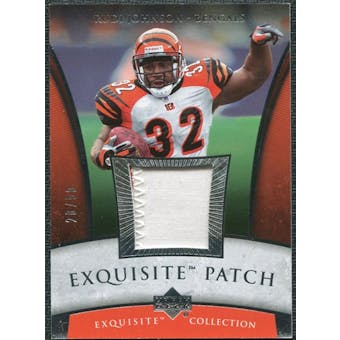 2006 Upper Deck Exquisite Collection Patch Silver #EPRJ Rudi Johnson /50