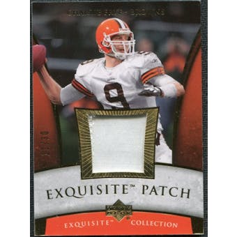2006 Upper Deck Exquisite Collection Patch Gold #EPCF Charlie Frye /30