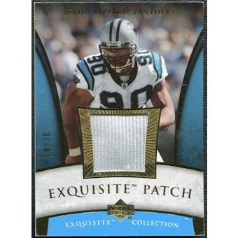 2006 Upper Deck Exquisite Collection Patch Gold #EPJP Julius Peppers 18/30