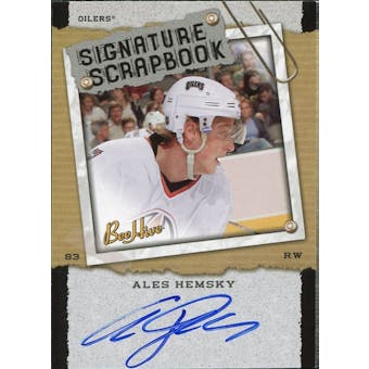 2006/07 Upper Deck Beehive Signature Scrapbook #SSAH Ales Hemsky