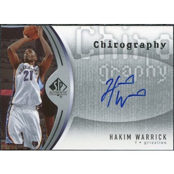 2006/07 Upper Deck SP Authentic Chirography #HW Hakim Warrick Autograph
