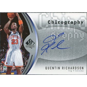 2006/07 Upper Deck SP Authentic Chirography #QR Quentin Richardson Autograph