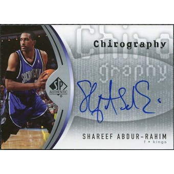 2006/07 Upper Deck SP Authentic Chirography #SA Shareef Abdur-Rahim Autograph