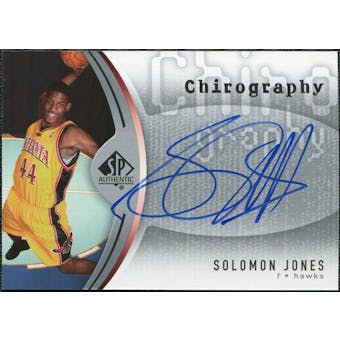 2006/07 Upper Deck SP Authentic Chirography #SJ Solomon Jones Autograph