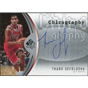 2006/07 Upper Deck SP Authentic Chirography #TS Thabo Sefolosha Autograph
