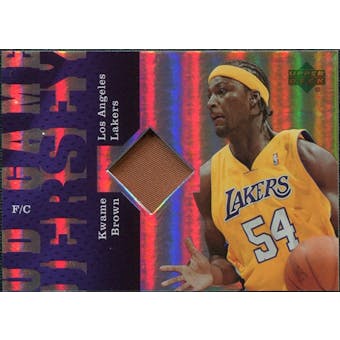 2006/07 Upper Deck UD Reserve Game Patches #KB Kwame Brown
