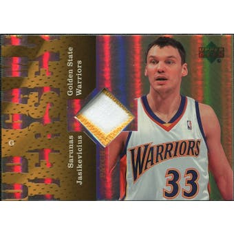 2006/07 Upper Deck UD Reserve Game Patches #SJ Sarunas Jasikevicius