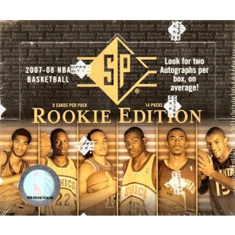 2007/08 Upper Deck SP Rookie Edition Basketball Hobby Box