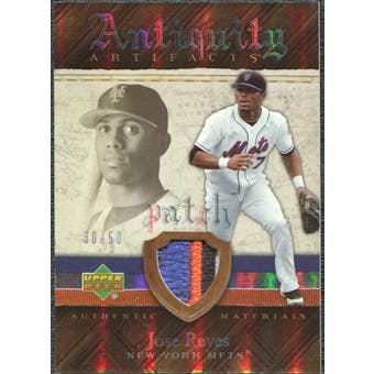 2007 Upper Deck Artifacts Antiquity Artifacts Patch #RE Jose Reyes /50