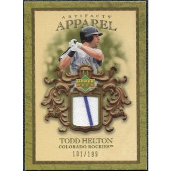 2007 Upper Deck Artifacts MLB Apparel #HE Todd Helton /199