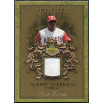2007 Upper Deck Artifacts MLB Apparel Gold #GA Garret Anderson