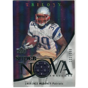 2007 Upper Deck Trilogy Supernova Swatches Silver #LM Laurence Maroney /199
