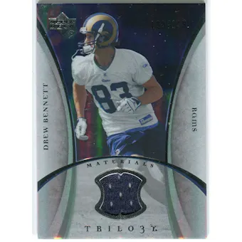 2007 Upper Deck Trilogy Materials Silver #DB Drew Bennett /199