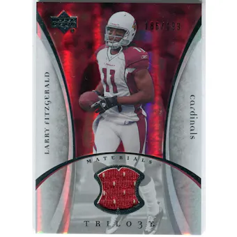 2007 Upper Deck Trilogy Materials Silver #LF Larry Fitzgerald /199