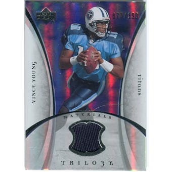 2007 Upper Deck Trilogy Materials Silver #VY Vince Young /199