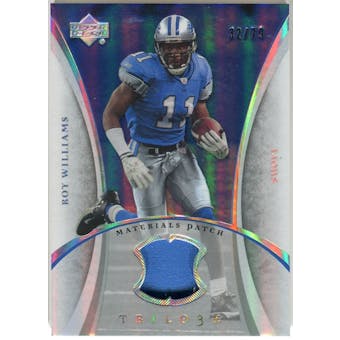 2007 Upper Deck Trilogy Materials Patch #RW Roy Williams WR /79