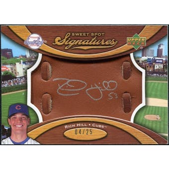 2007 Upper Deck Sweet Spot Signatures Glove Leather Silver Ink #RH Rich Hill /25