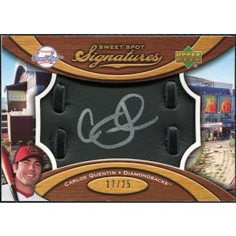 2007 Upper Deck Sweet Spot Signatures Black Glove Leather Silver Ink #CQ Carlos Quentin /25