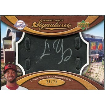 2007 Upper Deck Sweet Spot Signatures Black Glove Leather Silver Ink #YG Chris B. Young /25