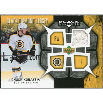 2007/08 Upper Deck Black Diamond Jerseys #BDJCK Chuck Kobasew