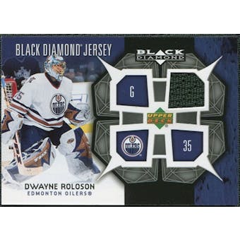 2007/08 Upper Deck Black Diamond Jerseys #BDJDR Dwayne Roloson