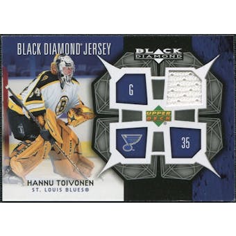 2007/08 Upper Deck Black Diamond Jerseys #BDJHT Hannu Toivonen