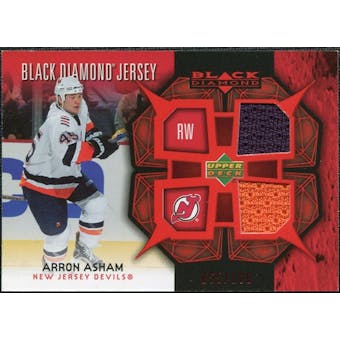2007/08 Upper Deck Black Diamond Jerseys Ruby Dual #BDJAA Arron Asham /100
