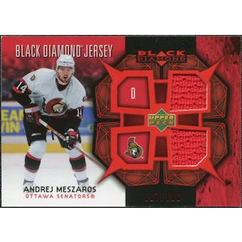 2007/08 Upper Deck Black Diamond Jerseys Ruby Dual #BDJAM Andrej Meszaros /100