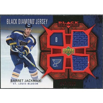 2007/08 Upper Deck Black Diamond Jerseys Ruby Dual #BDJBJ Barret Jackman /100
