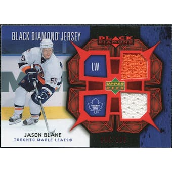 2007/08 Upper Deck Black Diamond Jerseys Ruby Dual #BDJBL Jason Blake /100