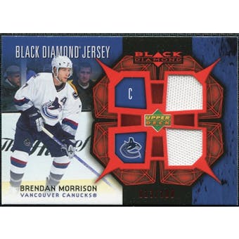 2007/08 Upper Deck Black Diamond Jerseys Ruby Dual #BDJBM Brendan Morrison /100