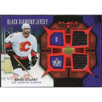 2007/08 Upper Deck Black Diamond Jerseys Ruby Dual #BDJBS Brad Stuart /100